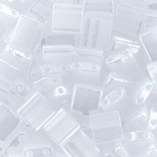 Miyuki tila 5x5mm beads - Crystal ceylon TL-511